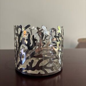 Bath & Body Works Coral Design 3 Wick Candle Holder